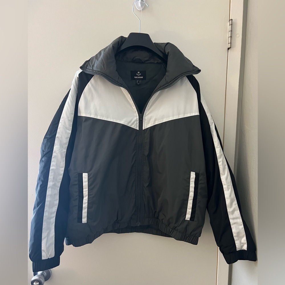 Threadbare jacket , never been worn . Size is too small for me